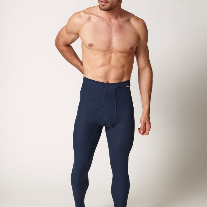 HUBER hautnah - Cotton Fine Rib - Long Johns with fly