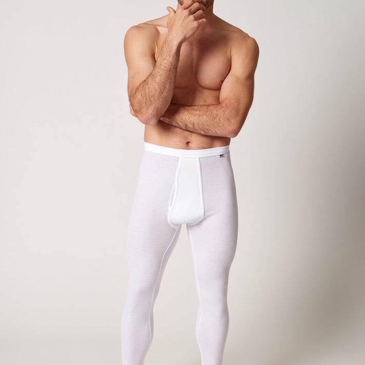 HUBER hautnah - Cotton Fine Rib - Long Johns with fly