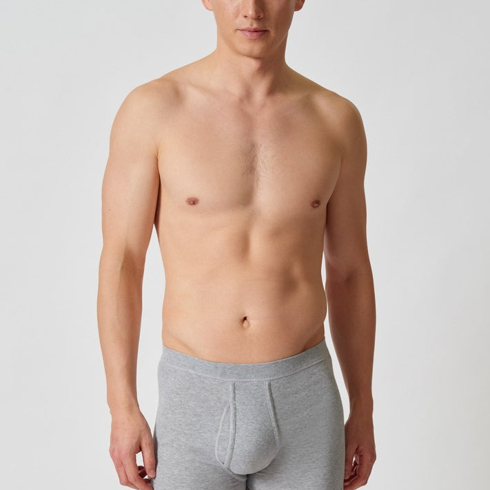 HUBER hautnah - Cotton Fine Rib - Pants With Fly
