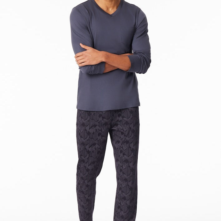 Schiesser - Nightwear - Fine Interlock Pyjama long