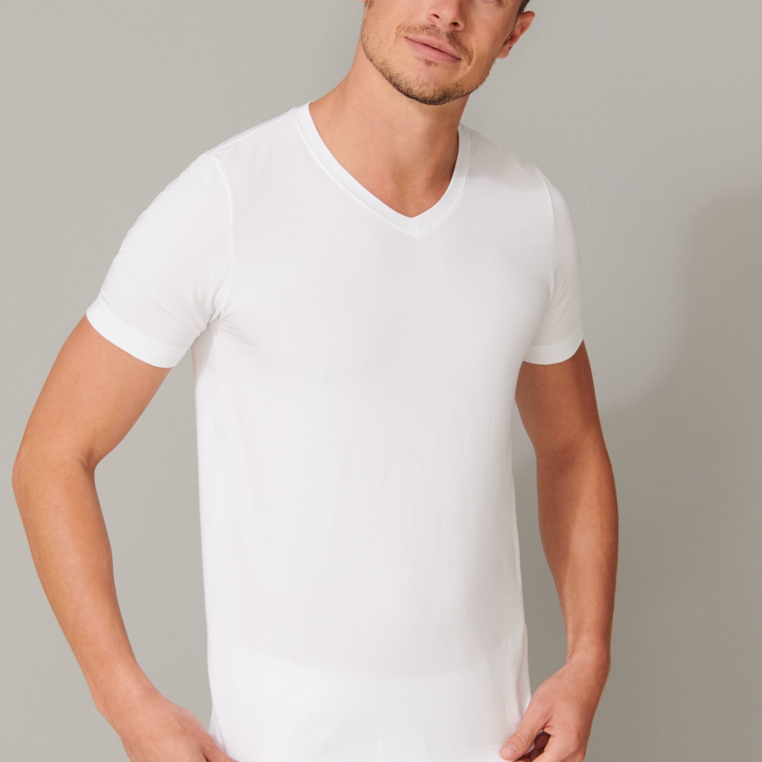 Schiesser - Long Life Soft - V-Neck T-Shirt