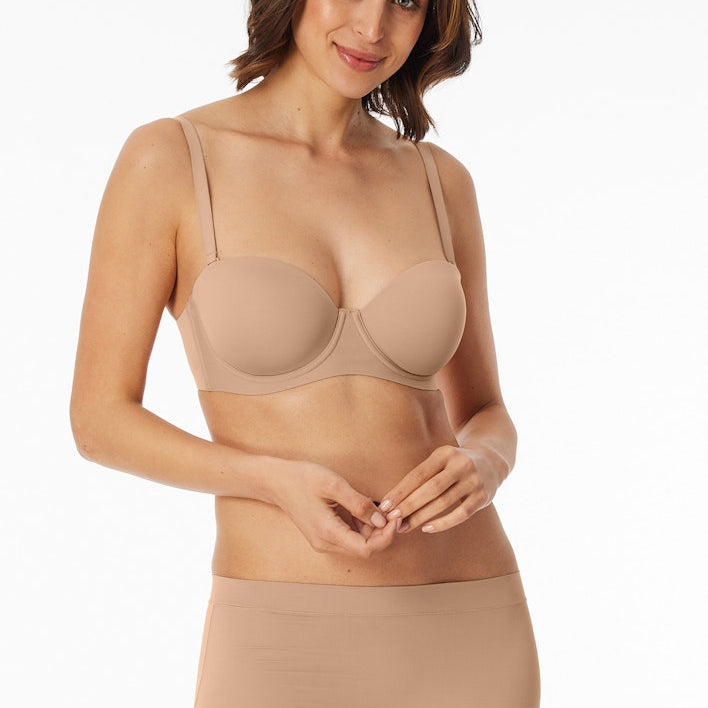 Schiesser - Unique Micro - Bandeau Bra With Remov. Straps And Sliding Cups