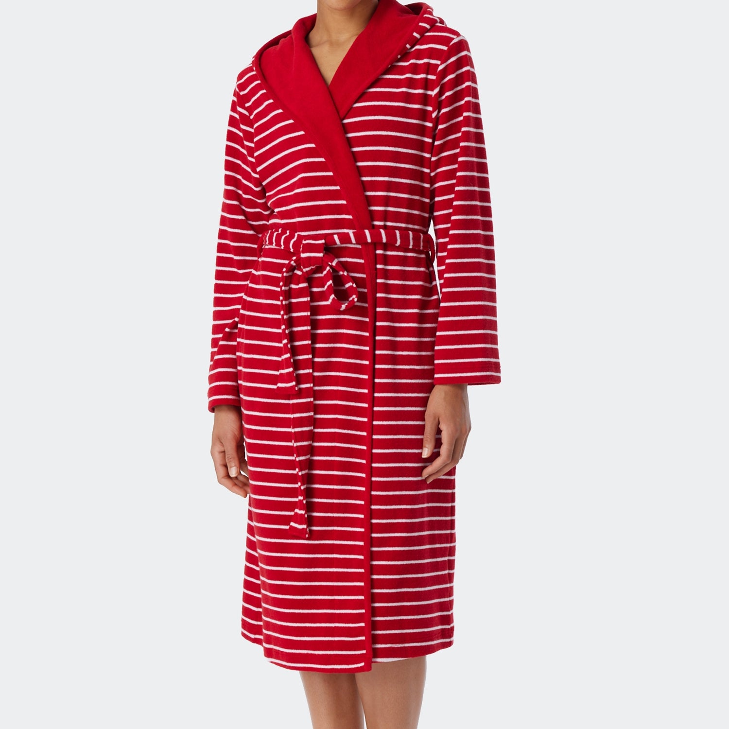 Schiesser - Feather Terry - Bathrobe Light Terry Striped