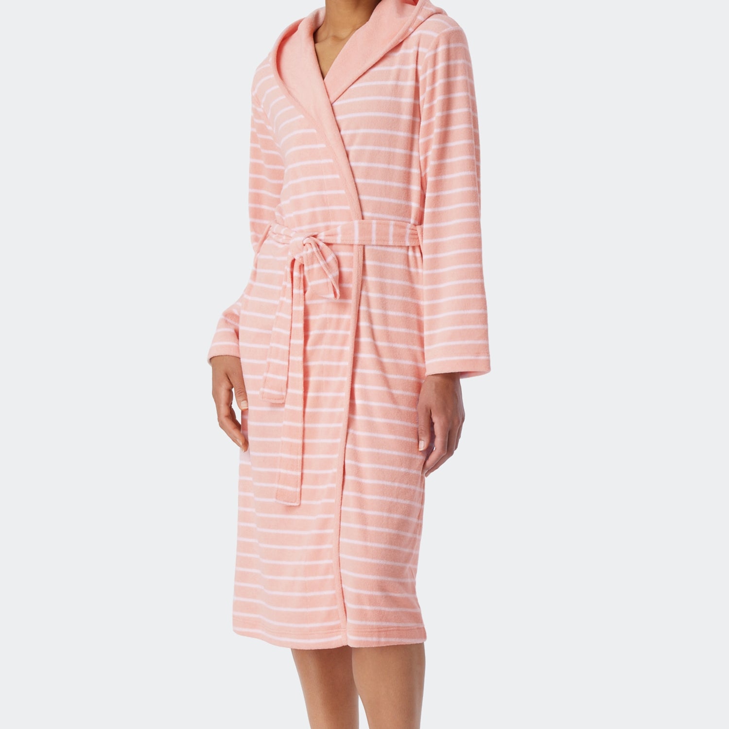 Schiesser - Feather Terry - Bathrobe Light Terry Striped