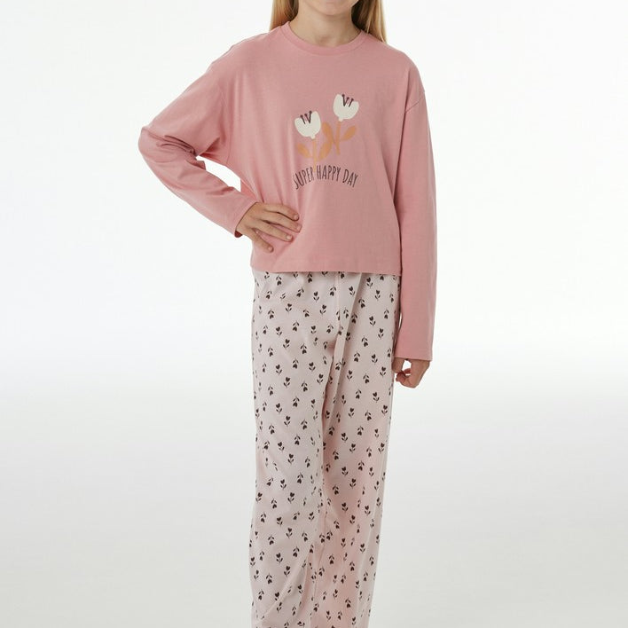 Schiesser Kids - Nightwear - Long Pajamas Flowers