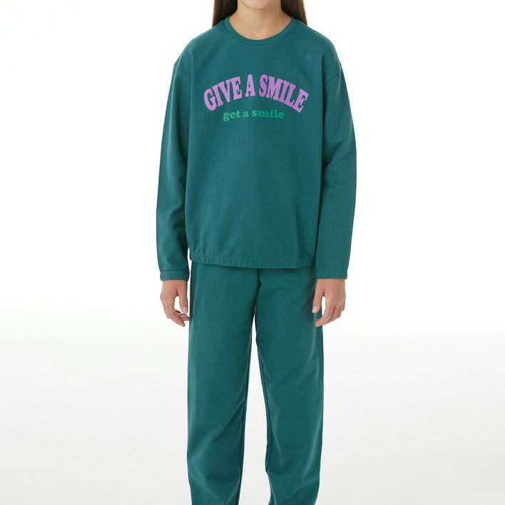 Schiesser Kids - Nightwear - Long Sweatshirt Pajamas with Cuffs