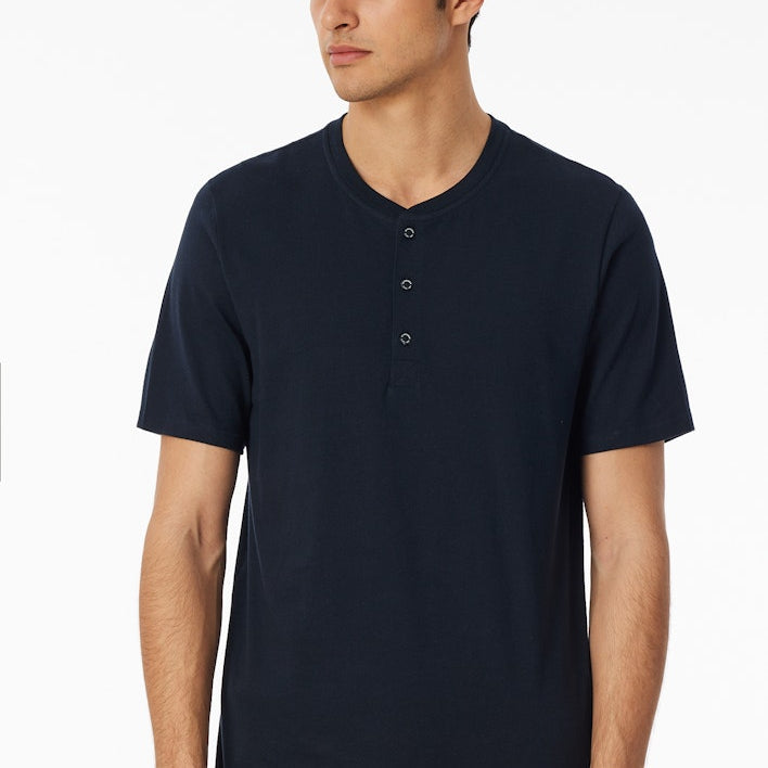 Schiesser - Mix&Relax - T-Shirt with button placket
