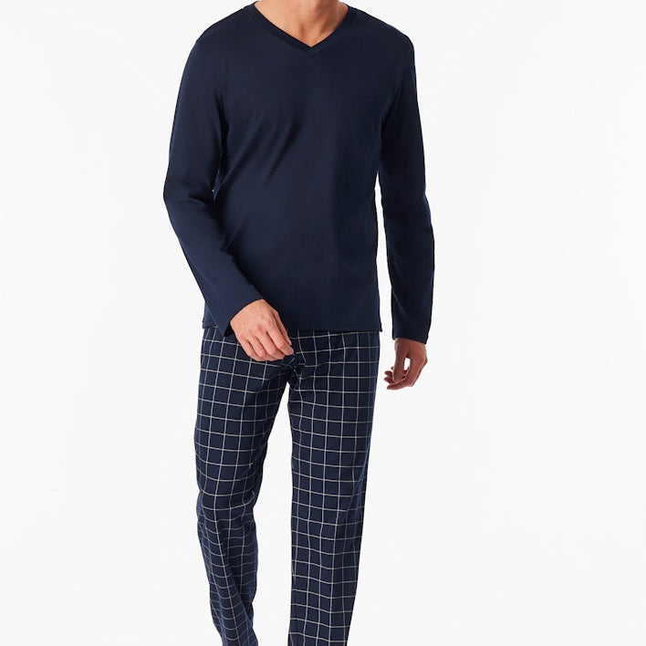 Schiesser - Nightwear - Fine Interlock Pyjama long