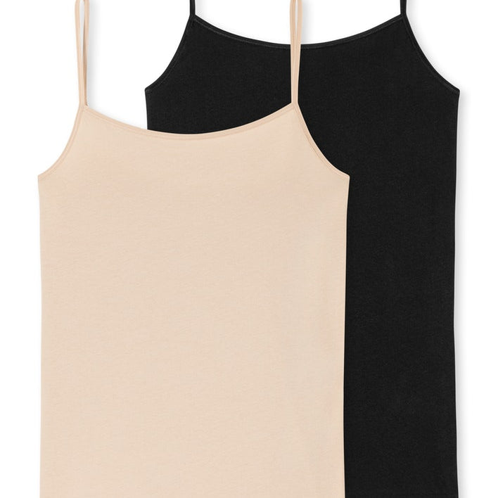 Schiesser -Organic Cotton - Spaghetti Top 2 Pack