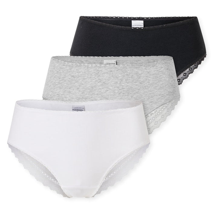 Schiesser - Modern Multipacks - Brazilian 3er-Pack With Lace