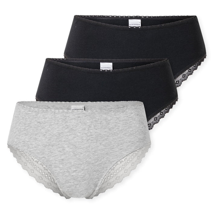Schiesser - Modern Multipacks - Brazilian 3er-Pack With Lace