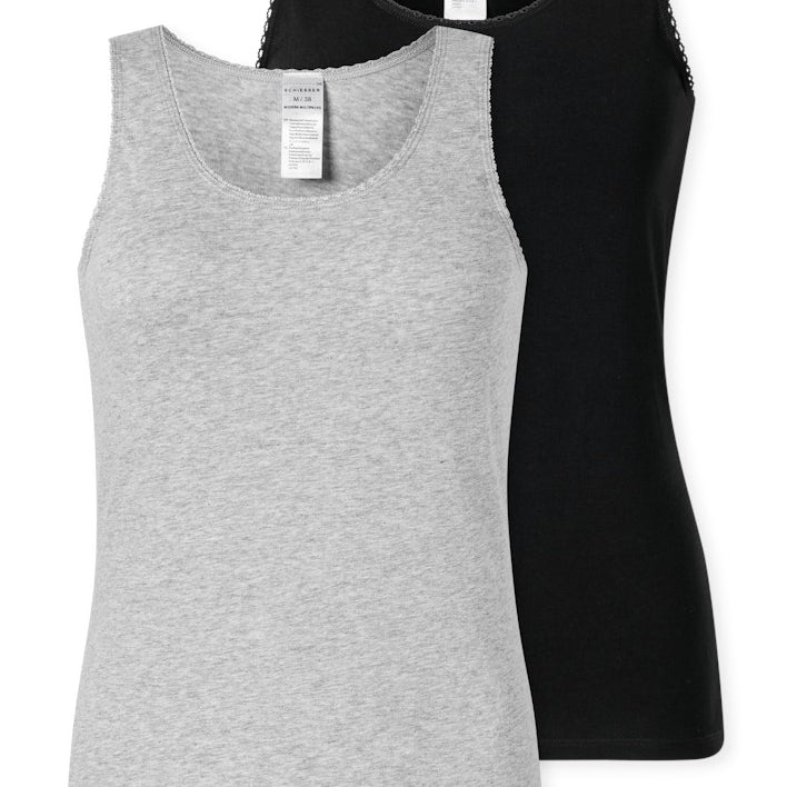 Schiesser - Modern Multipacks - Tank Top With Lace 2Pack