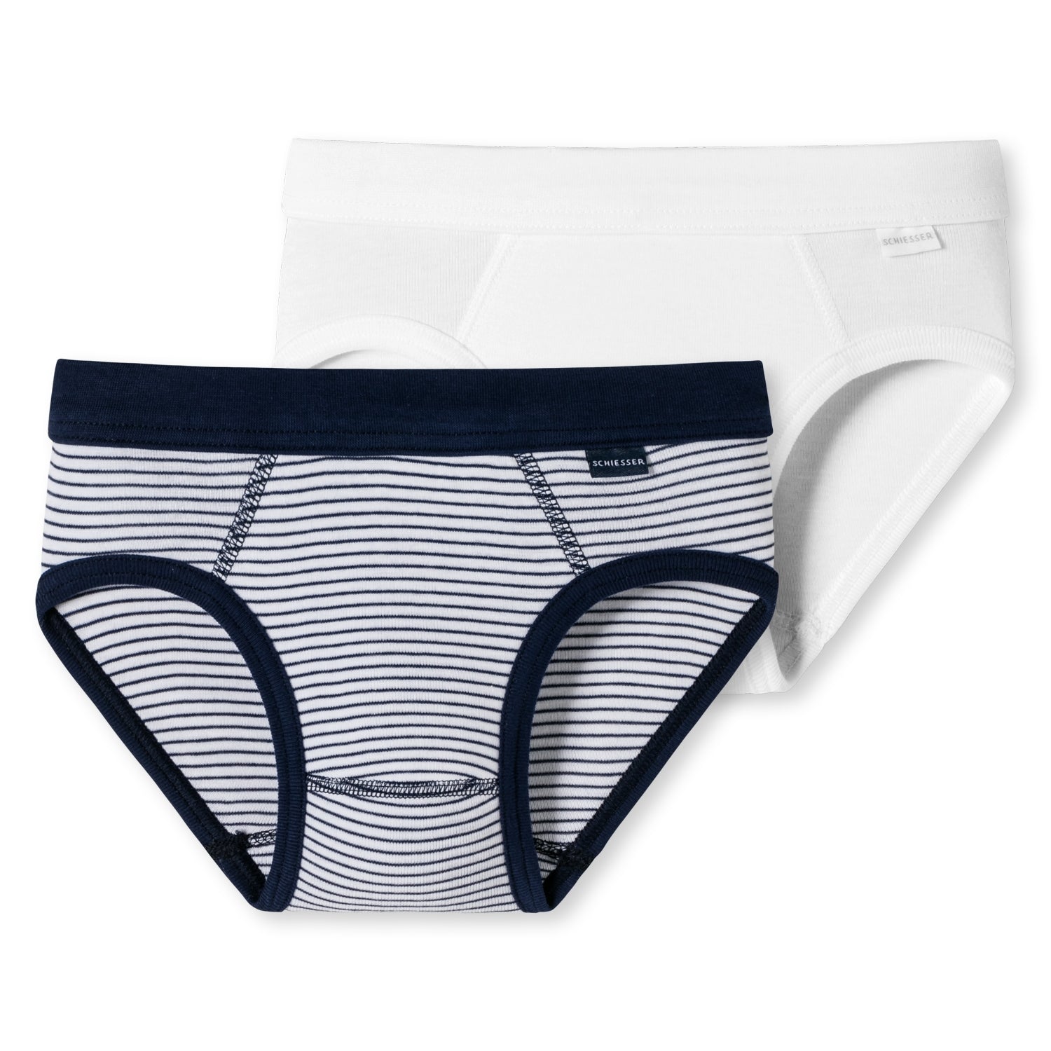 Schiesser Kids - Organic Cotton - Boys World - Sports Briefs - 2 Pack