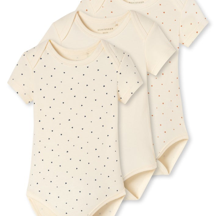 Schiesser - Baby Fine Rib - 3Pack Bodies 1/2