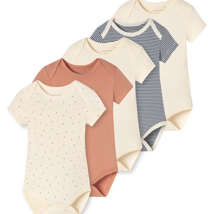 Schiesser - Baby Fine Rib - 5Pack Bodies 1/2