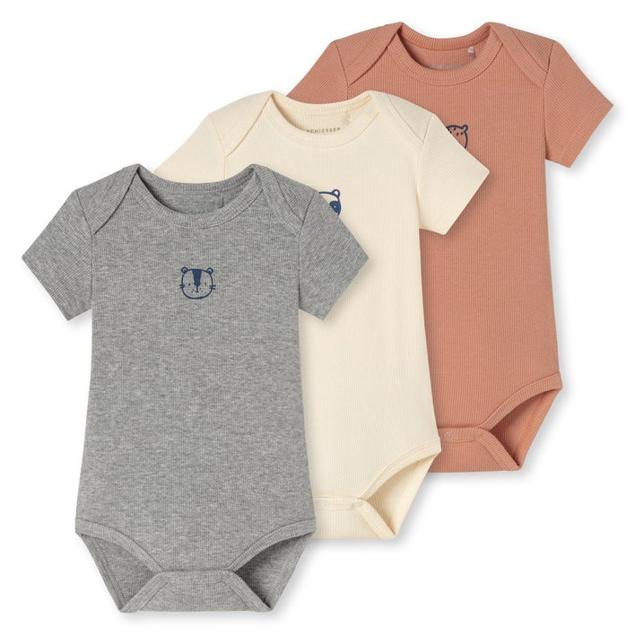 Schiesser - Baby Double Rib - 3Pack Bodies 1/2