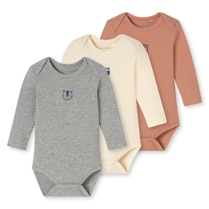 Schiesser - Baby Double Rib - 3Pack Bodies 1/1