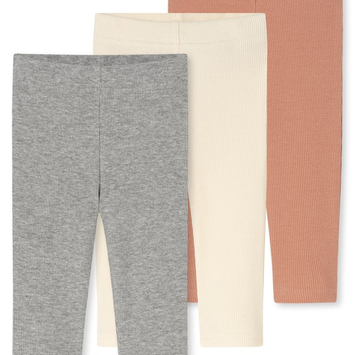 Schiesser - Baby Double Rib - 3Pack Harem Pants