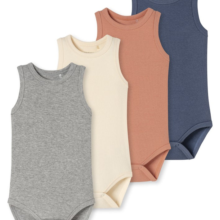 Schiesser - Baby Double Rib - 5Pack Sleeveless Bodies