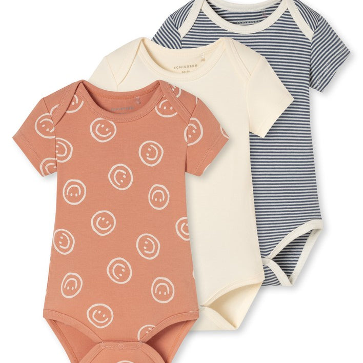 Schiesser - Baby Fine Rib - 3Pack Bodies 1/2