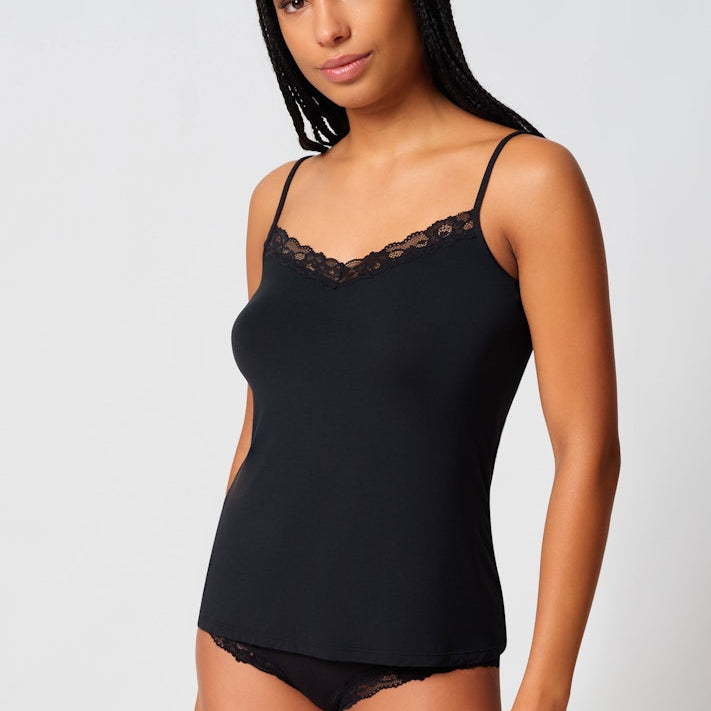 Skiny - SKINY ADVANTAGE Modal Lace - Spaghetti Strap Top