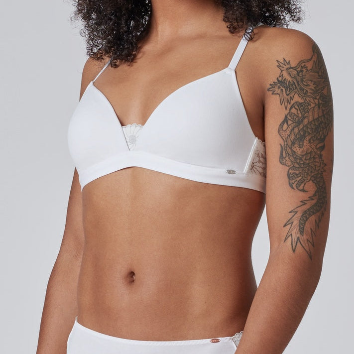 SKINY - Cotton Lace - Triangle Padded Bra - Sale
