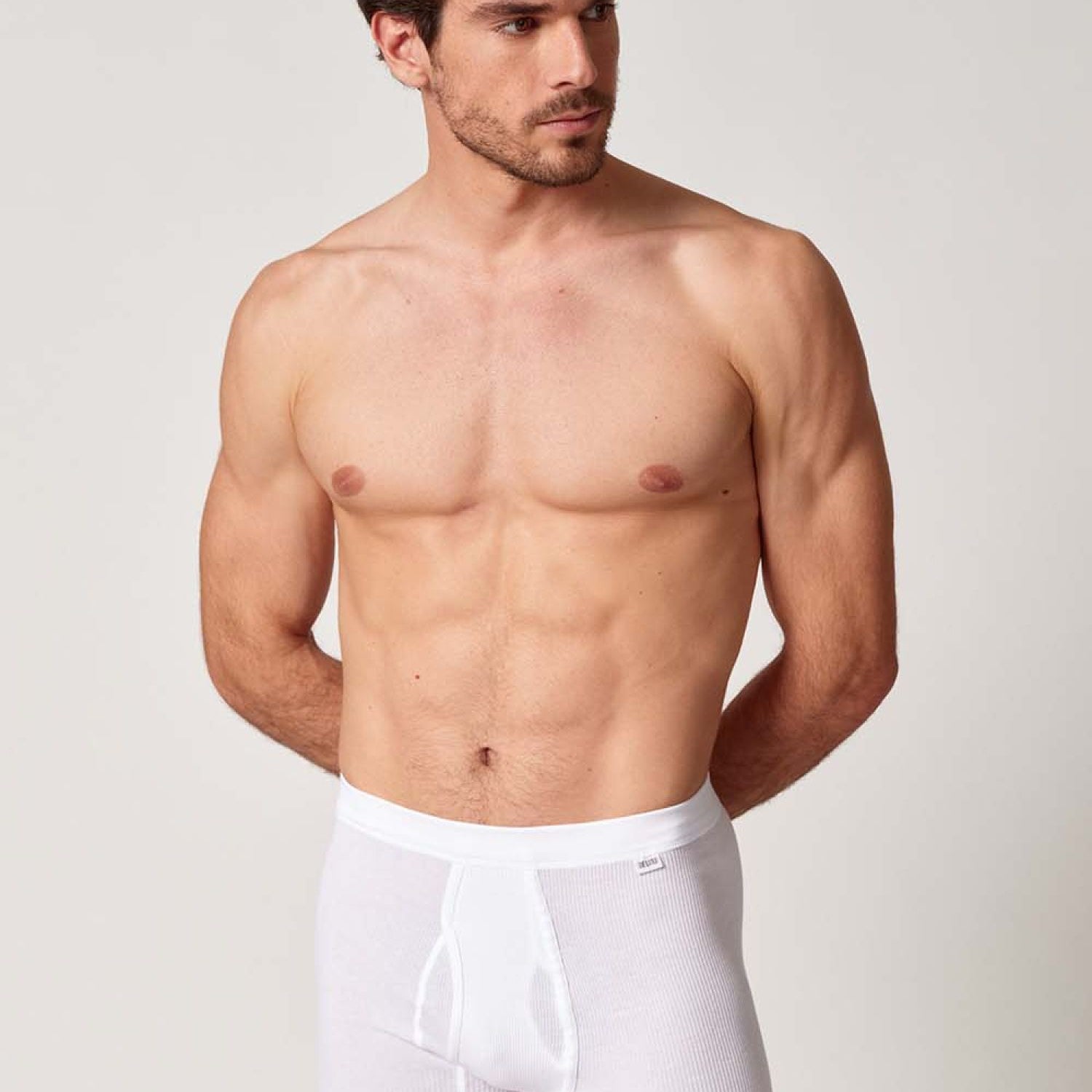 HUBER hautnah - Cotton Double Rib - Pants With Fly