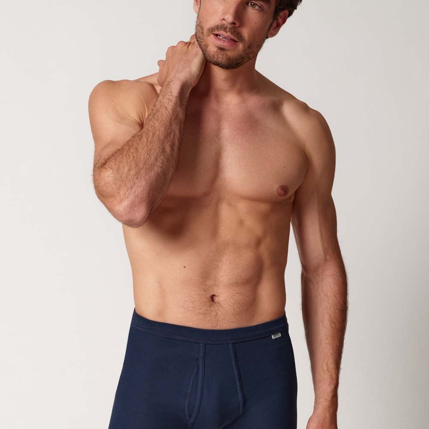 HUBER hautnah - Cotton Fine Rib - Pants With Fly