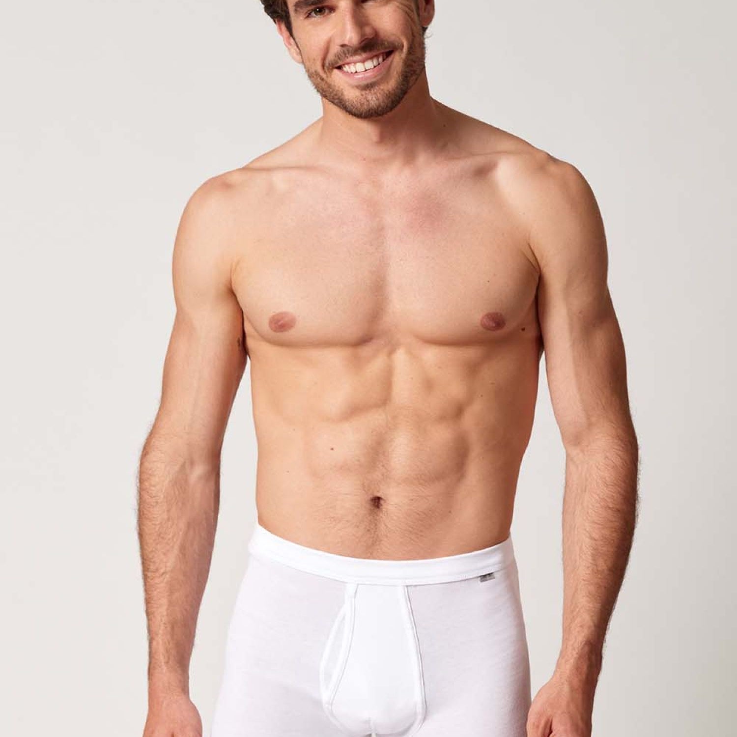 HUBER hautnah - Cotton Fine Rib - Pants With Fly