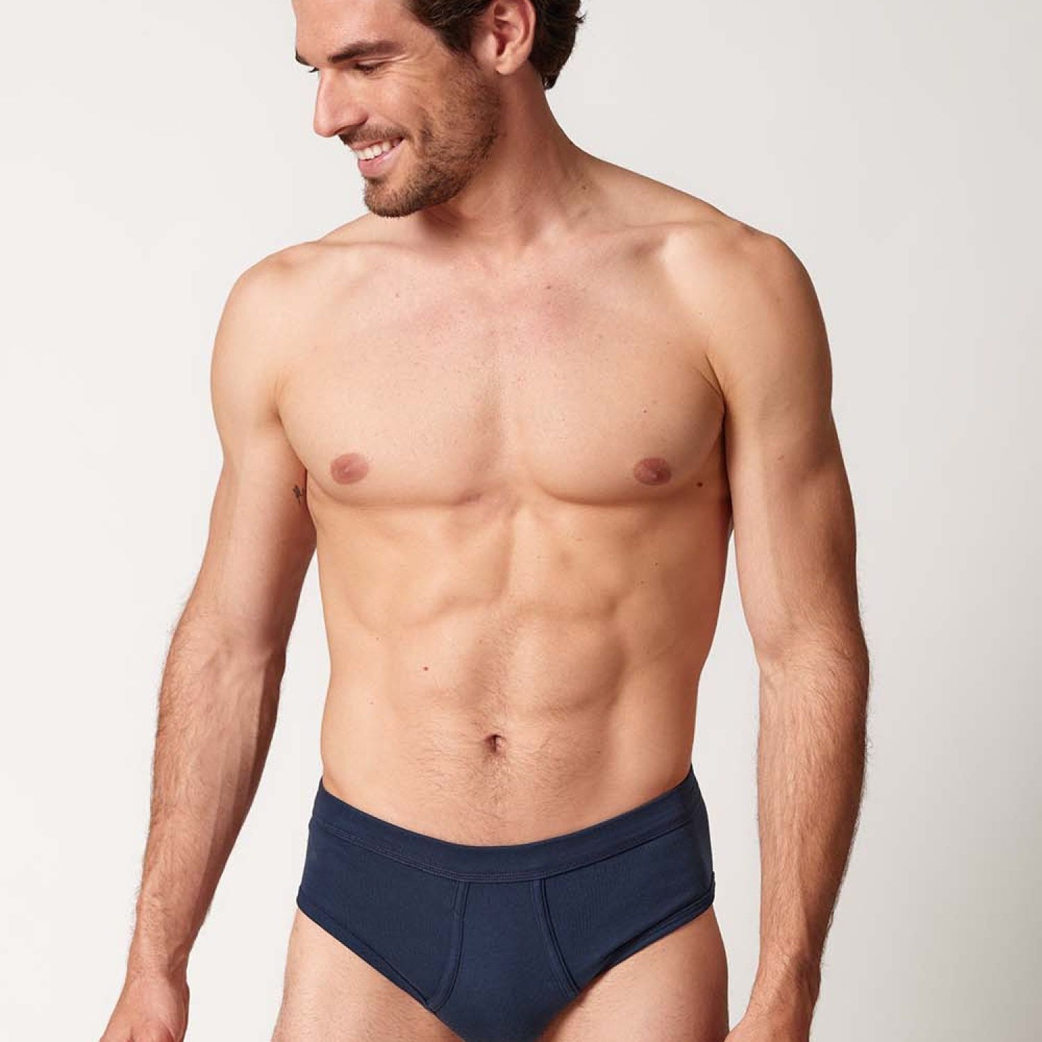 HUBER hautnah - Cotton Fine Rib - Briefs With Fly