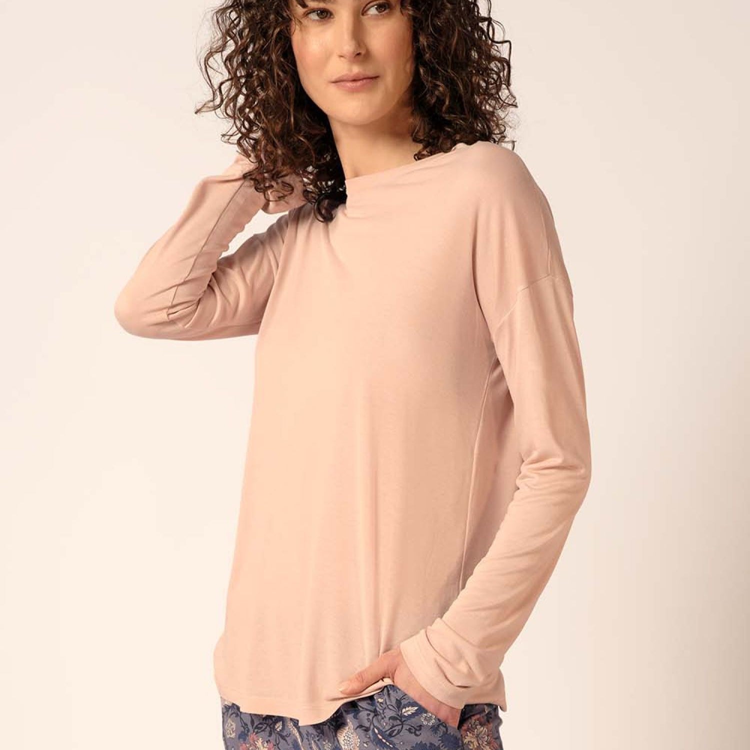 HUBER hautnah - Night Basic Selection - Pajama Top Long