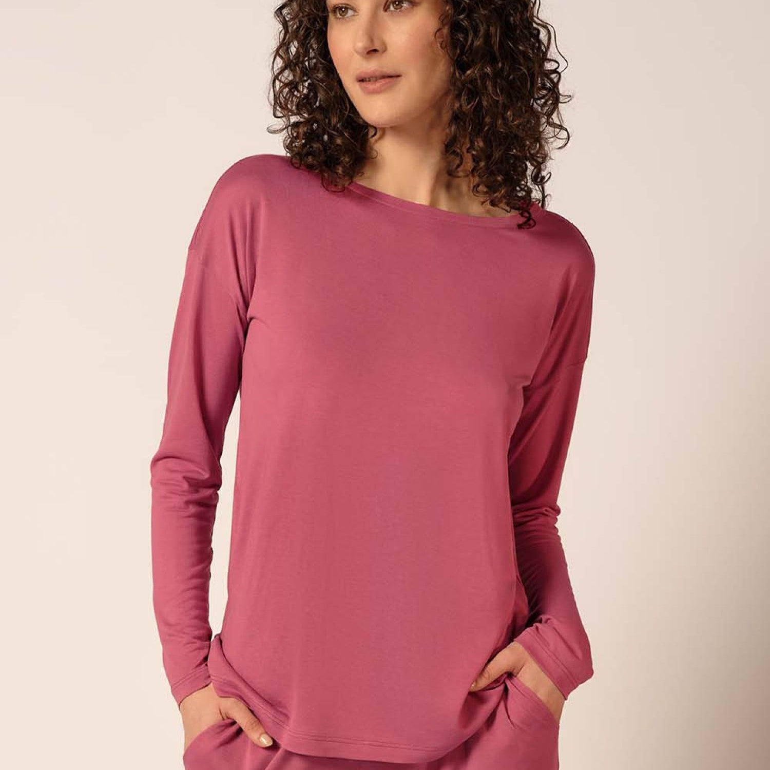 HUBER hautnah - Night Basic Selection - Pajama Top Long
