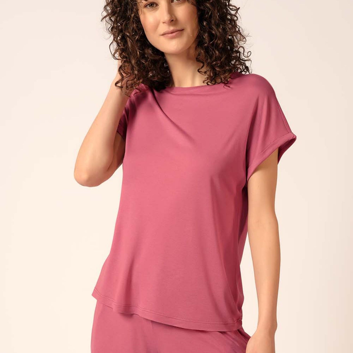 HUBER hautnah - Night Basic Selection - Pajama Top Short