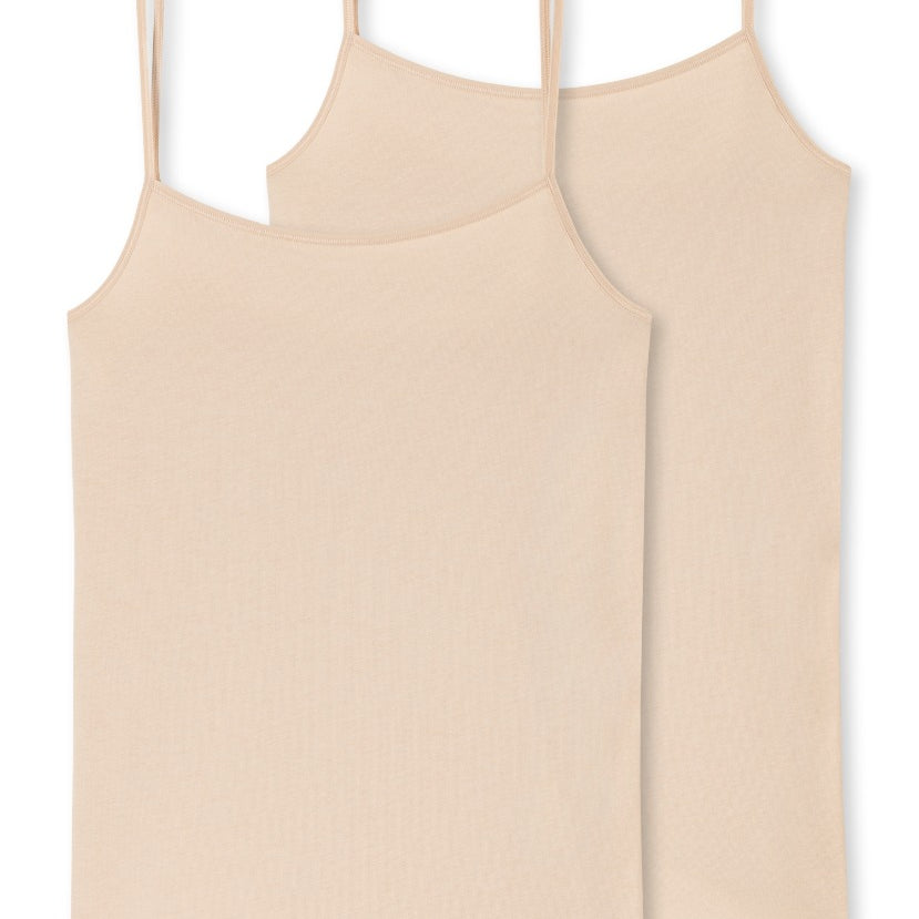 Schiesser -Organic Cotton - Spaghetti Top 2 Pack
