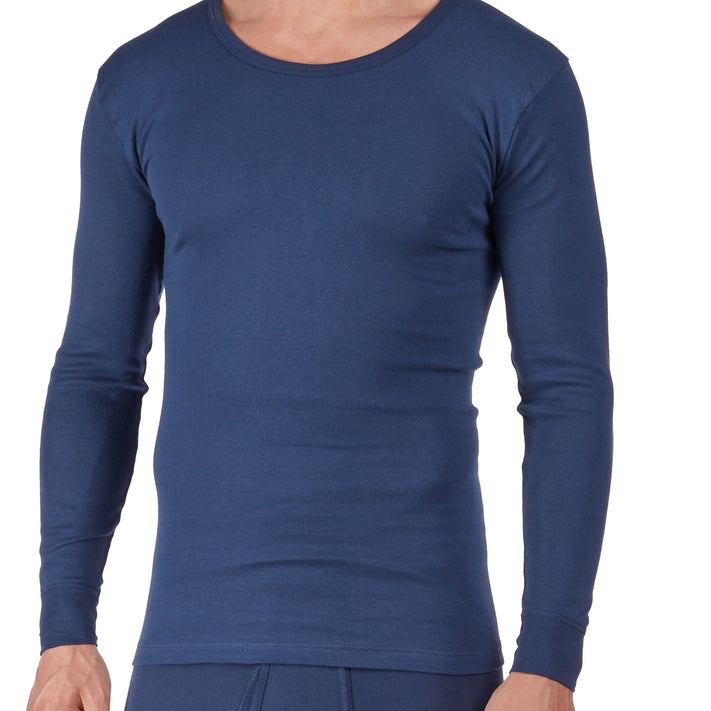 HUBER hautnah - Cotton Fine Rib - Long Sleeved Shirt