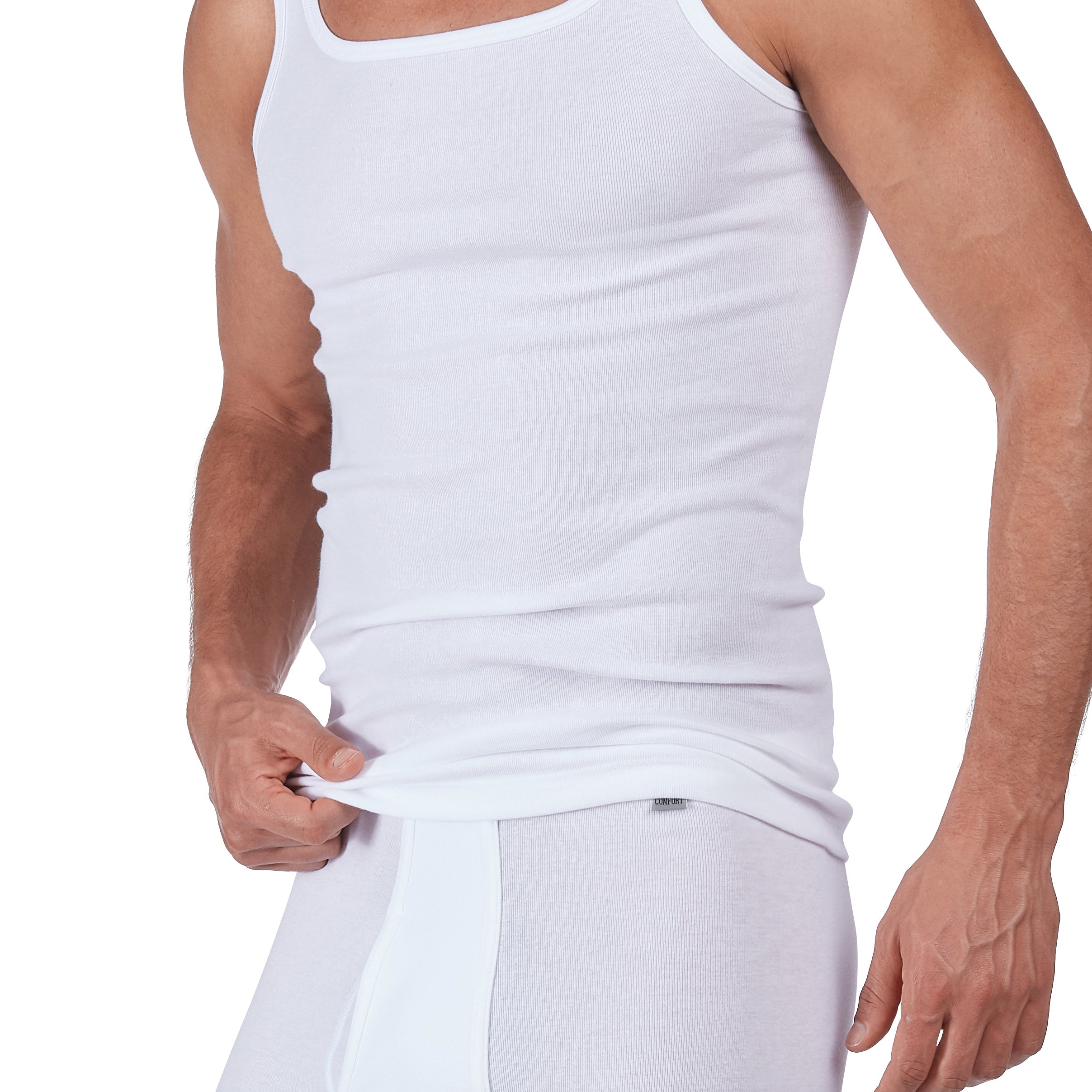 HUBER hautnah - Cotton Fine Rib - Tank Top