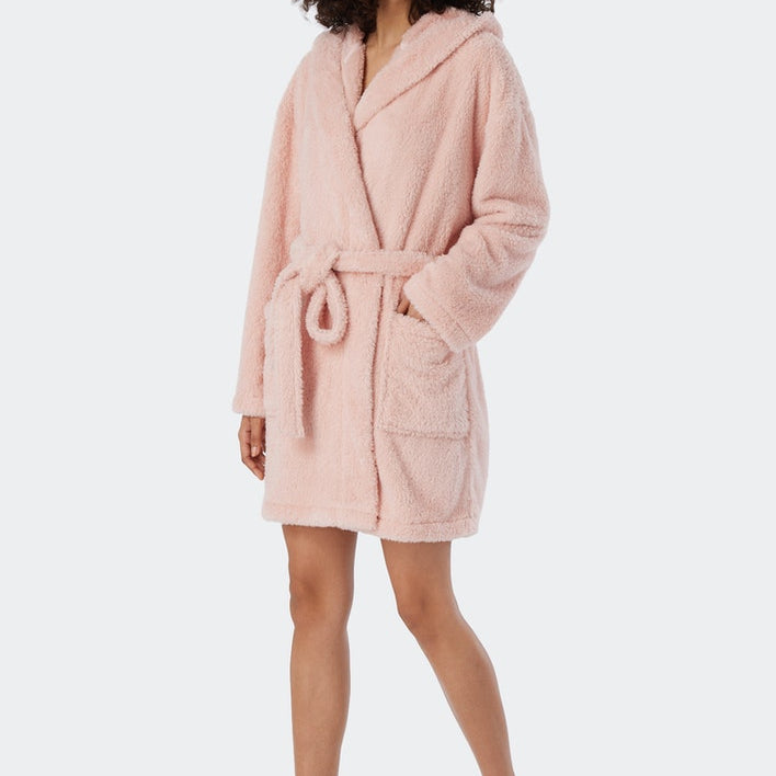 Schiesser - Bathrobe - Teddy Fleece With Hood