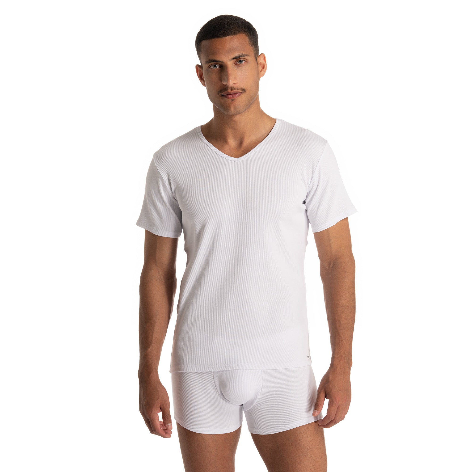 bruno banani - Fine Rib - V-Neck - Shirt