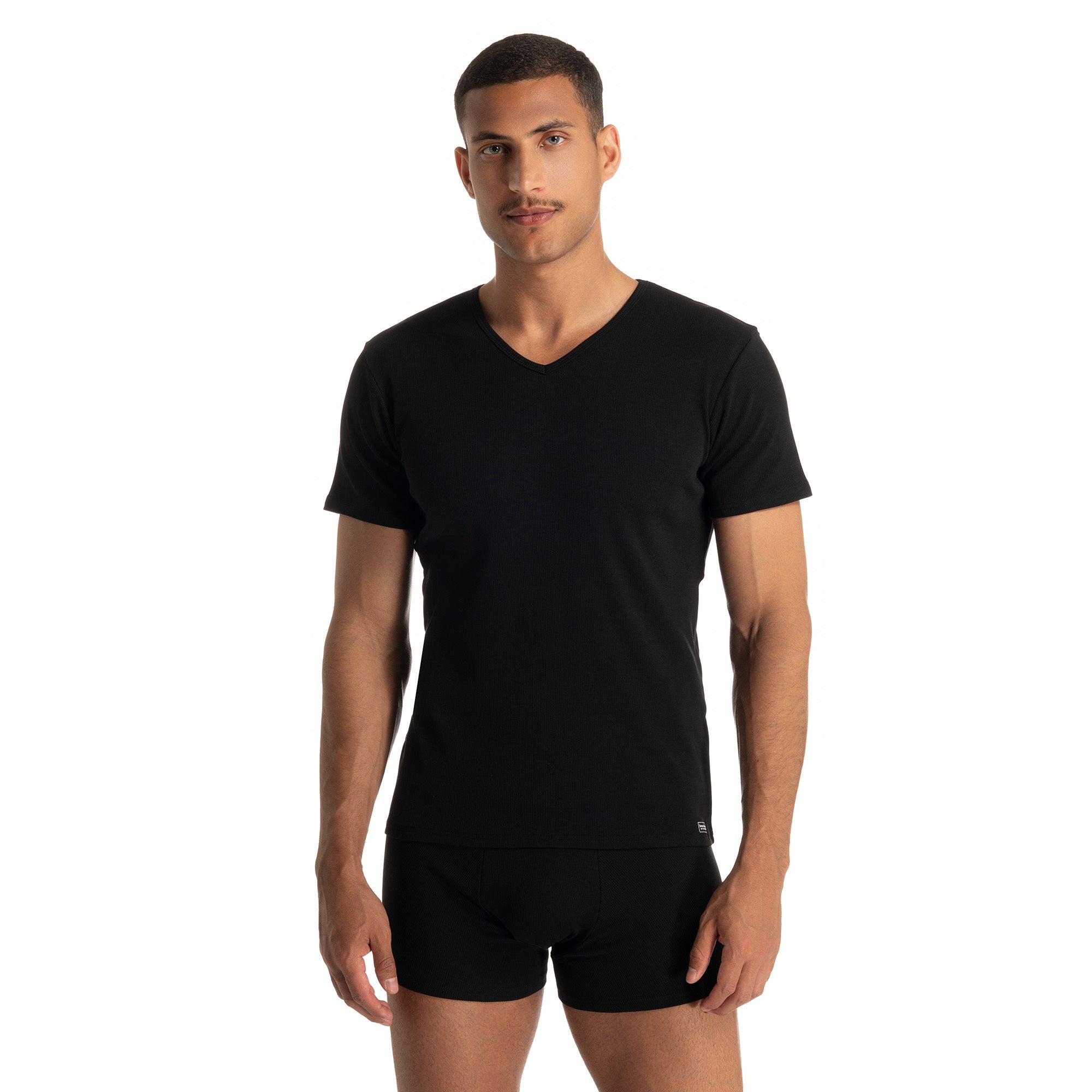 bruno banani - Fine Rib - V-Neck - Shirt
