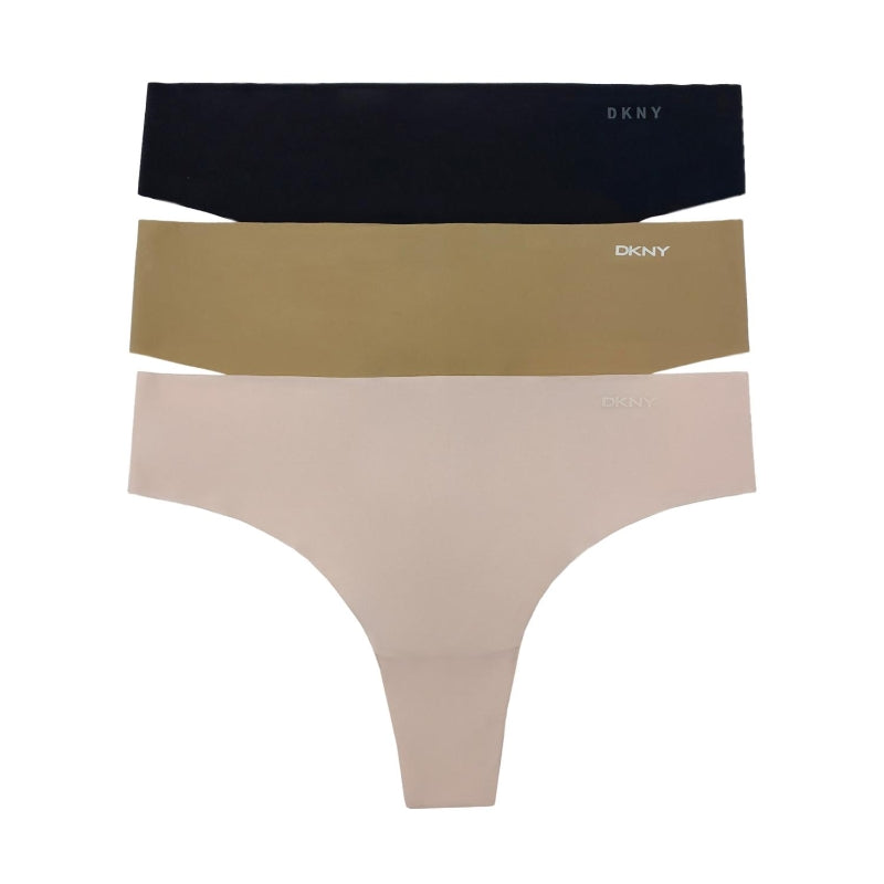 DKNY - Litewear Cut Anywhere - Thong 3 Pack