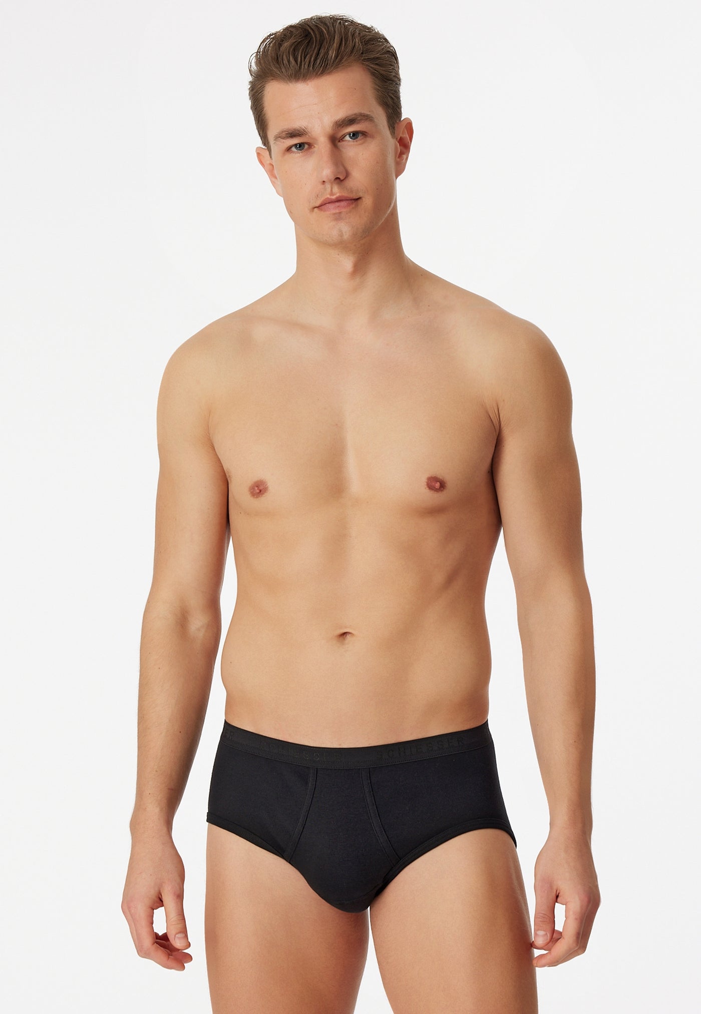 Schiesser - Original Fine Rib - Sports Briefs - 2 Pack - NEW