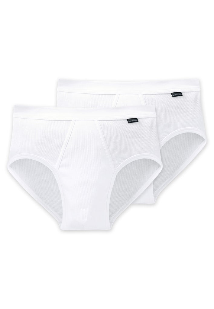 Schiesser - Cotton Essentials Double Rib - Sports Briefs 2 Pack - Sale