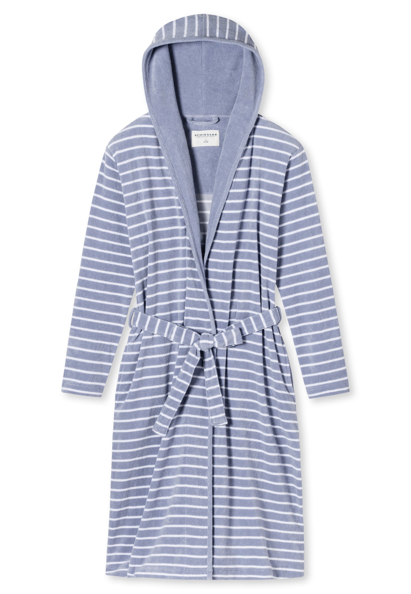 Schiesser -  Feather Terry - Bathrobe Light Terry Striped