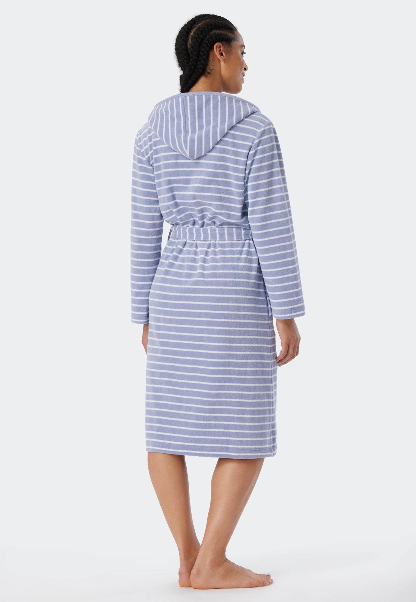 Schiesser -  Feather Terry - Bathrobe Light Terry Striped