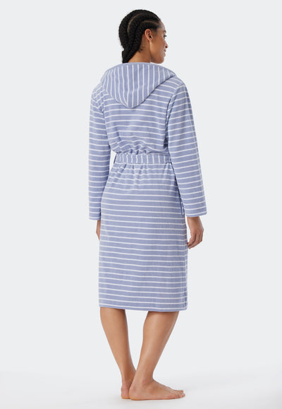 Schiesser -  Feather Terry - Bathrobe Light Terry Striped
