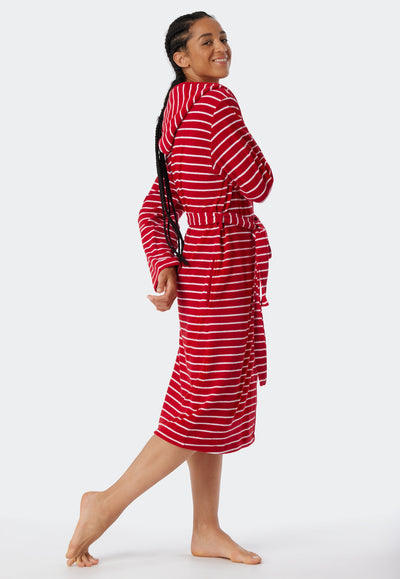Schiesser -  Feather Terry - Bathrobe Light Terry Striped