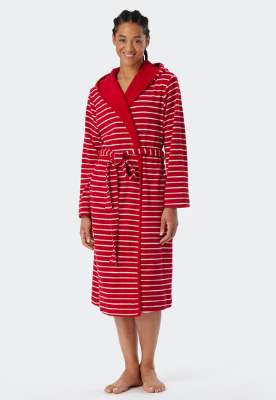 Schiesser -  Feather Terry - Bathrobe Light Terry Striped