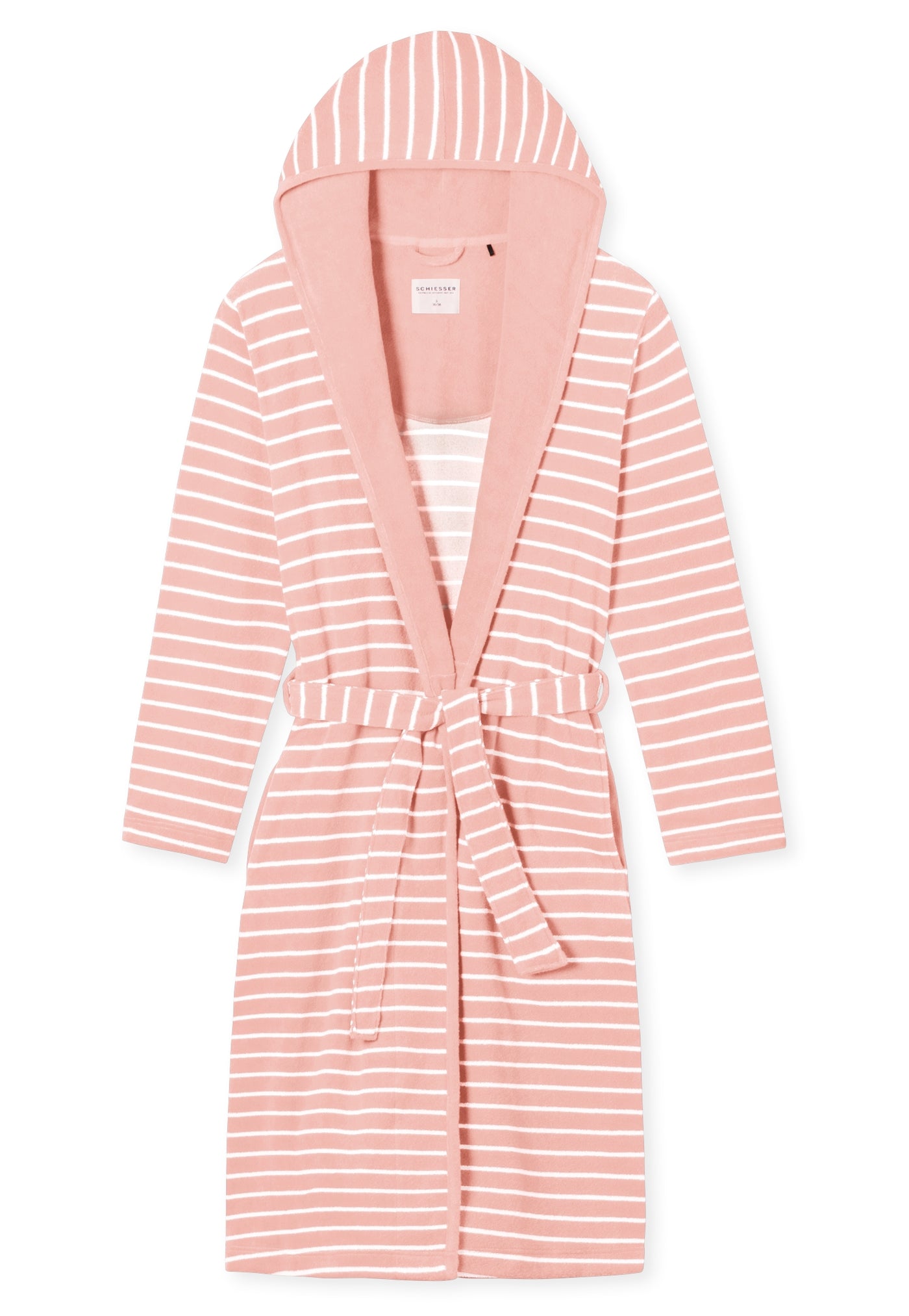Schiesser -  Feather Terry - Bathrobe Light Terry Striped