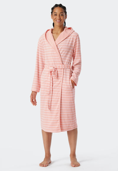 Schiesser -  Feather Terry - Bathrobe Light Terry Striped