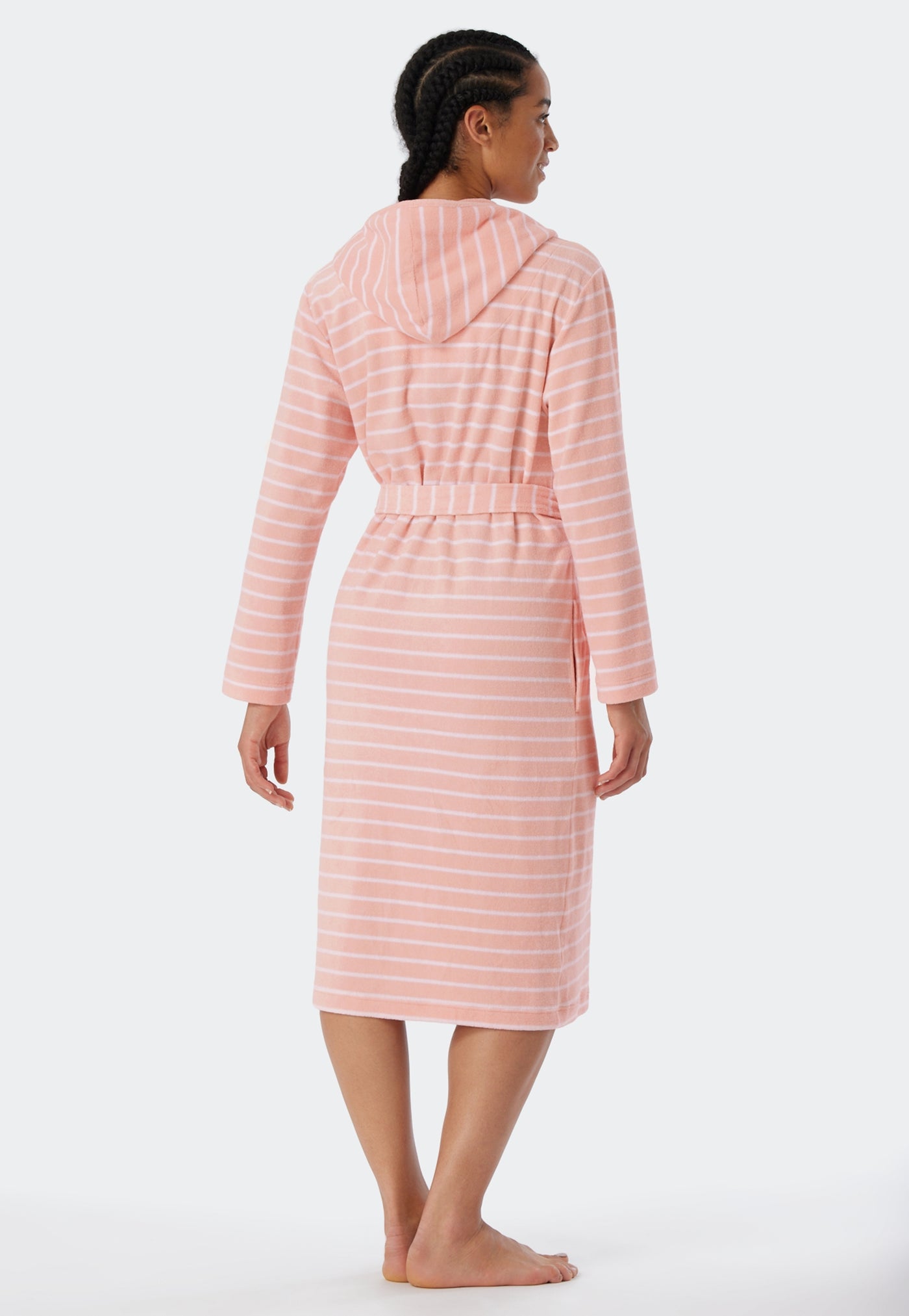 Schiesser -  Feather Terry - Bathrobe Light Terry Striped